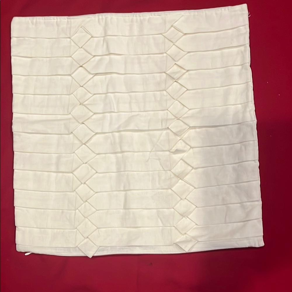 Elegant Cream Accent Pillow Cover with zipper